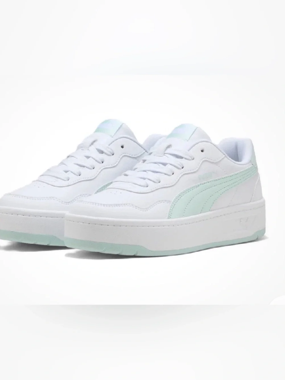Women's Puma Court Lally Skye Puma White-Peaceful Blue